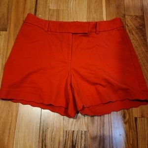 anne klein scalloped shorts